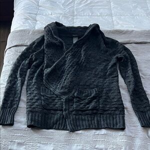 Talula Dark Gray Textured Cardigan